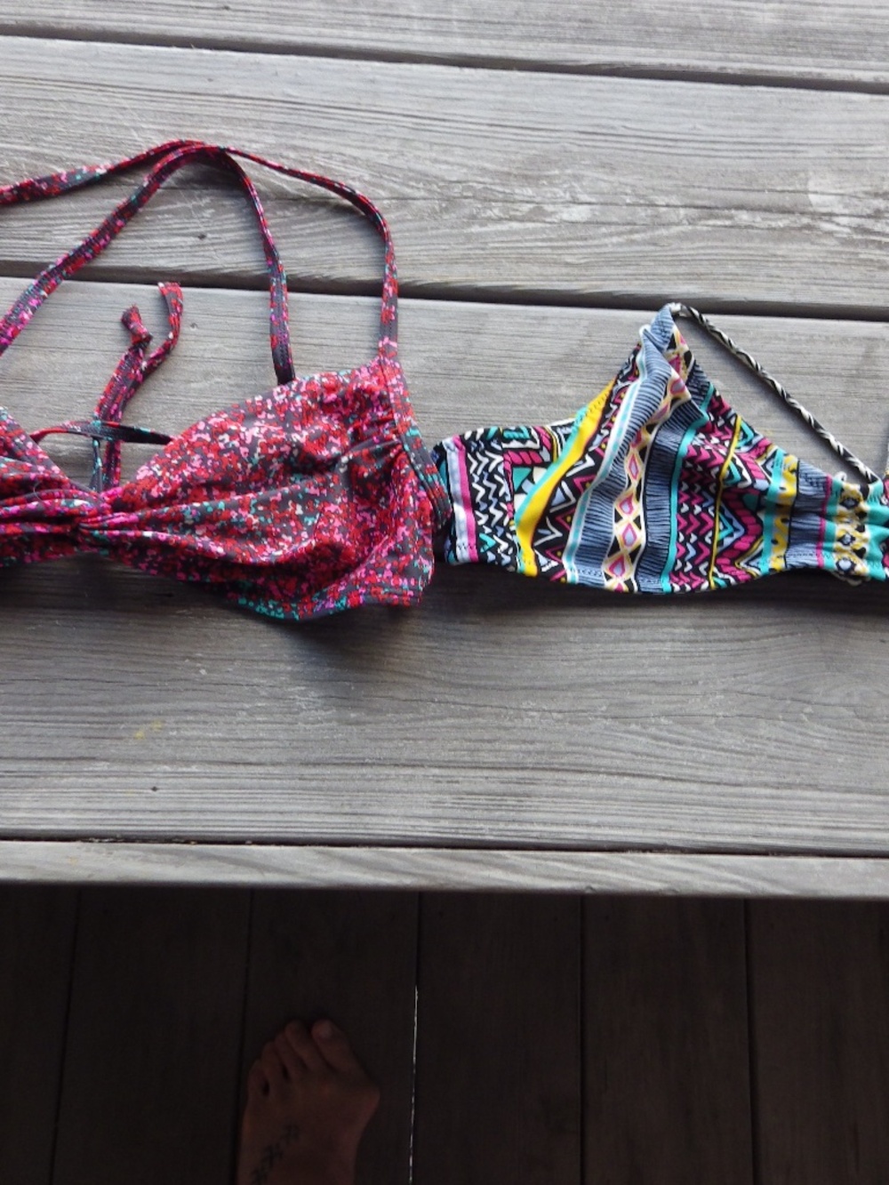 2 Volcom bikini tops